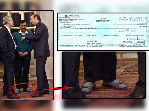 Why an engineer sends Rs 364 to Kejriwal??? So Delhi CM gets a pair shoe and not embarrasses India!