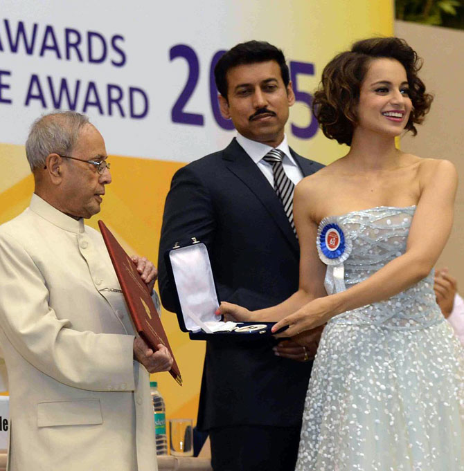 Kangna stood out at the national award ceremony