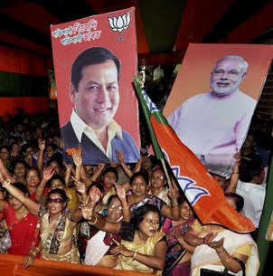 BJP scripts history in Assam; Left wins Kerala; Jaya, Mamata retain power