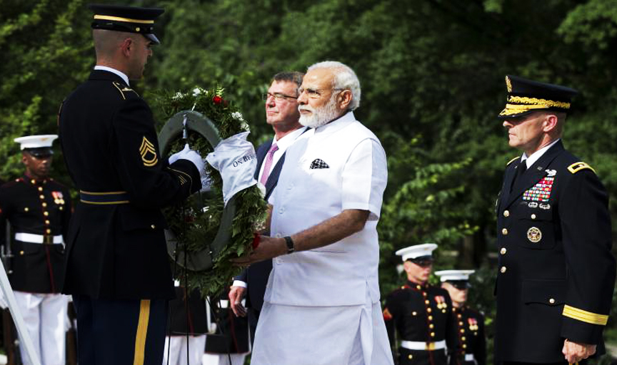 PM Modi arrived in US paid homage to Kalpana Chawla and will meet President Obama today