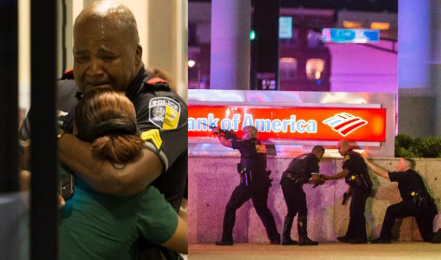 Four police officers killed and seven injured in Dallas