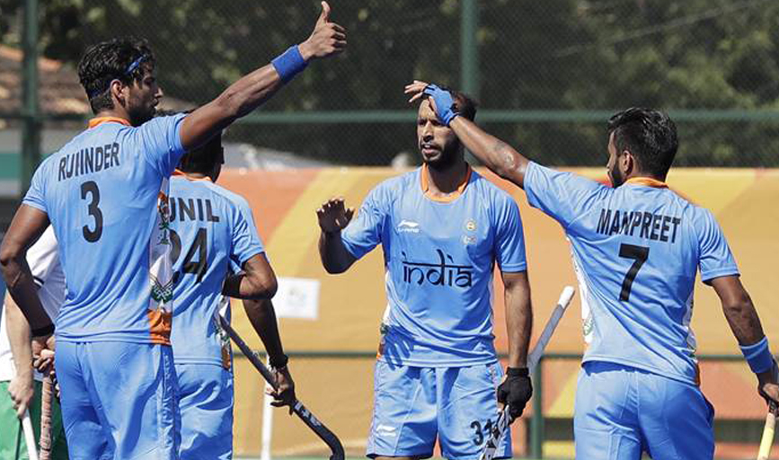 Indian men's hockey team beat Argentina 2-1 in their group league match of the Rio Olympics