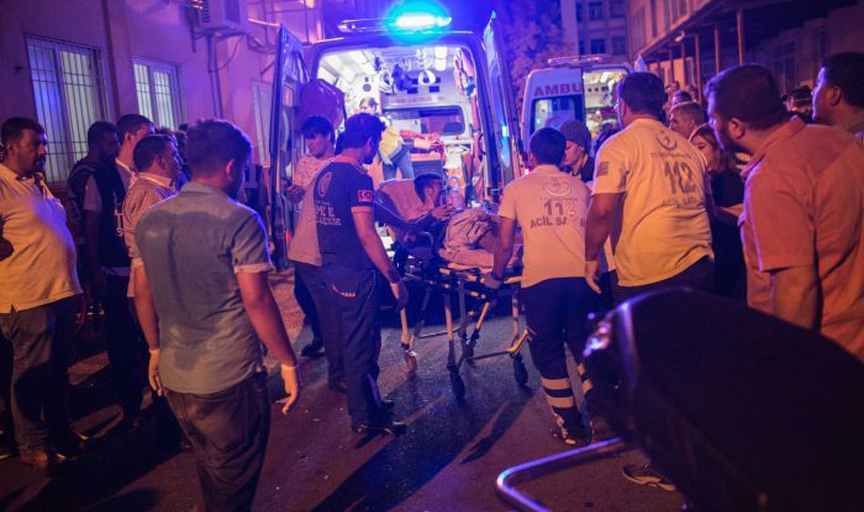 Bomb Blast at wedding celebration in south Turkey