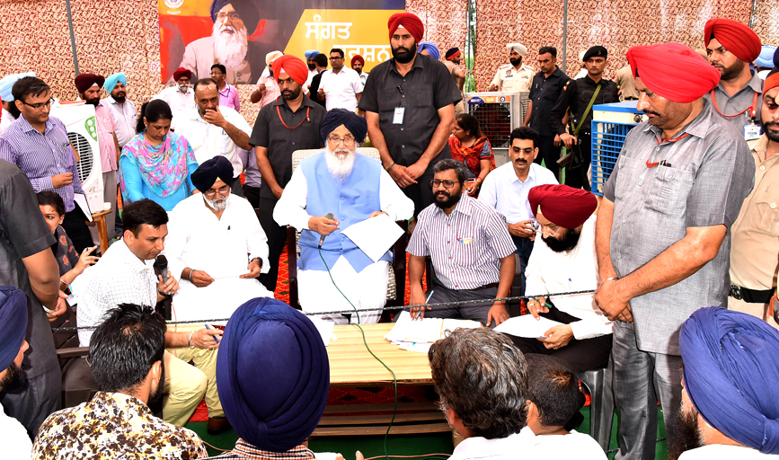 SOME FORCES INIMICAL TO PUNJAB TRYING TO DISRUPT HARD EARNED PEACE OF STATE FOR THEIR VESTED POLITICAL GAINS - CM BADAL