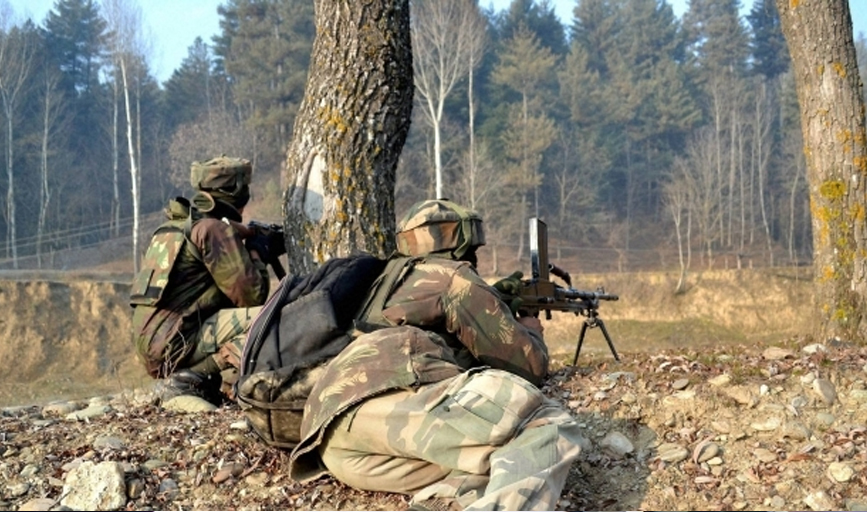 Infiltration bid foiled in Naugam sector, North kashmir. Four militants killed, warlike stores recovered, operation in progress