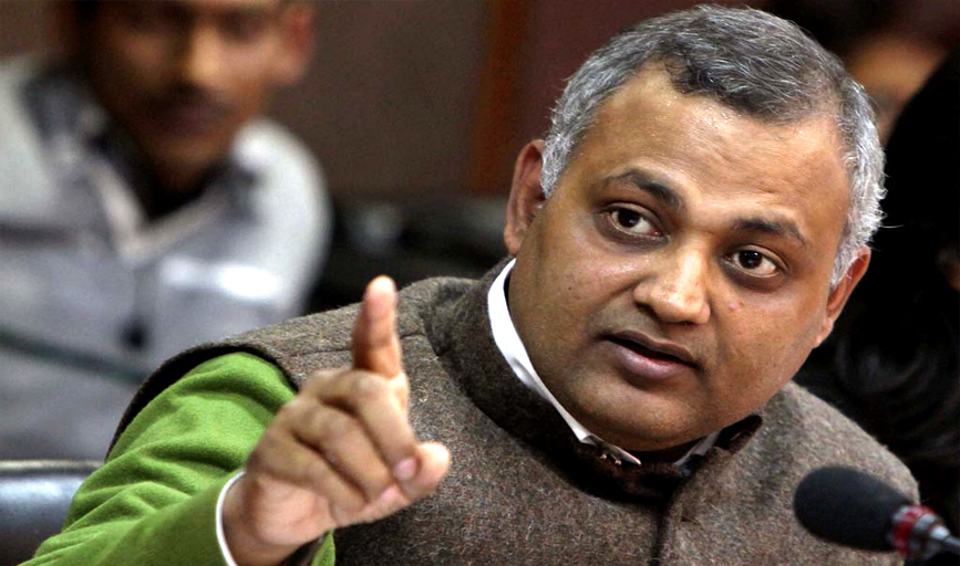 Somnath Bharti booked for assault and rioting at AIIMS