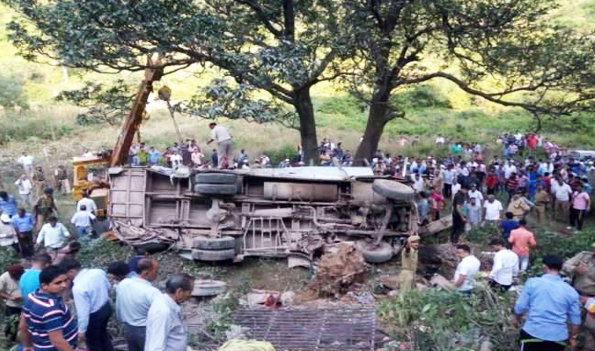 19 killed, 26 injured as bus falls into gorge in J&K