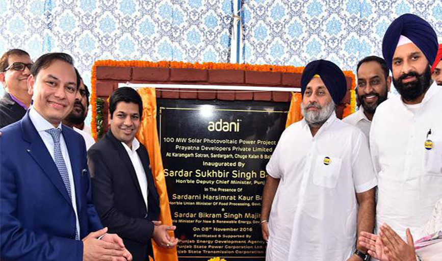 Sukhbir inaugurates 100 MW solar power plant in presence of Bikram Majithia