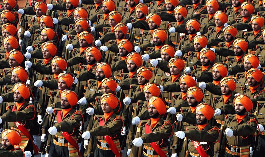 Sikh Regiment in Republic Day Parade