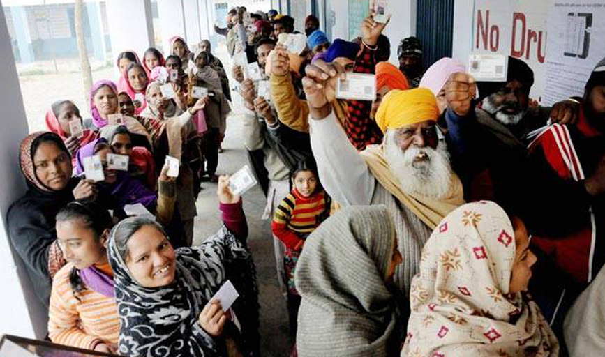Nearly 78 % polling in Punjab; technical glitches, skirmishes at some places