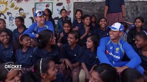 Australian cricketers inspired by young women in Jharkhand