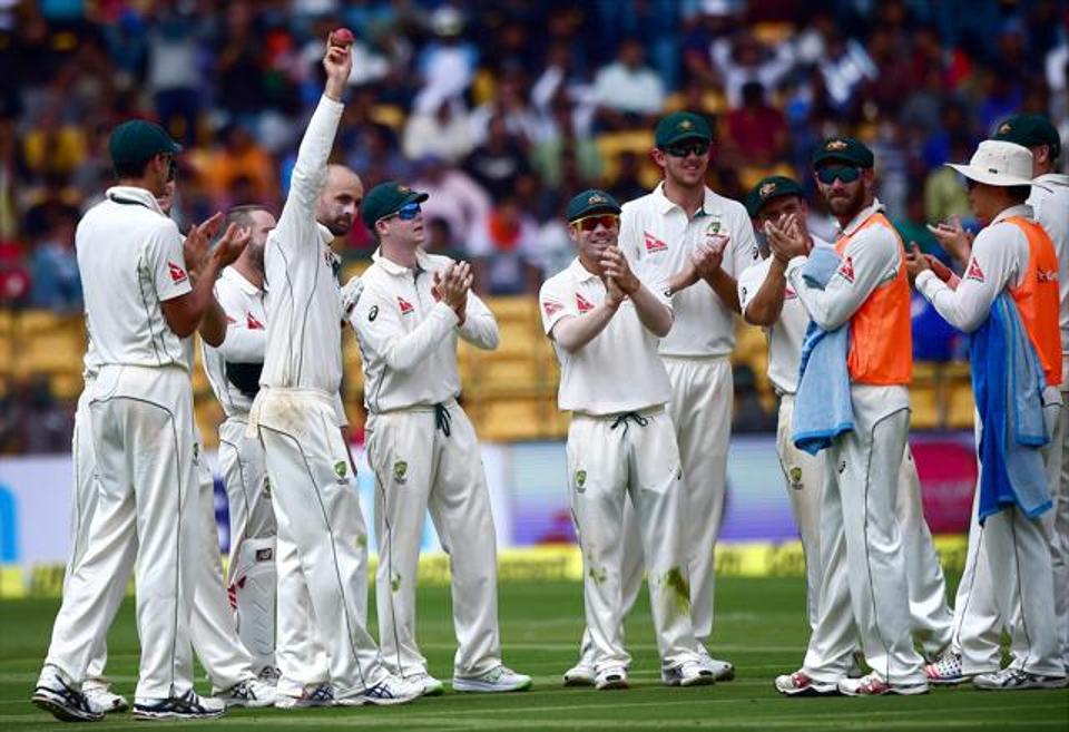 Lyon roars for Australia as India skittled out for 189