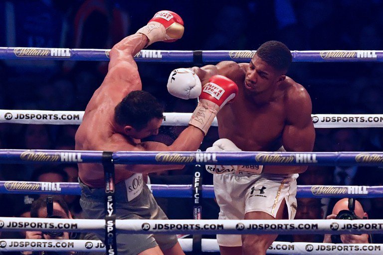 Boxing: Joshua defeats Klitschko in world heavyweight epic