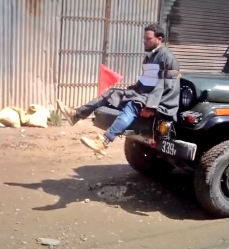 Omar Abdullah posts video of youth tied in front of army jeep in central Kashmir, calls for inquiry