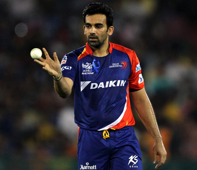 `Injured` Zaheer to miss tie against Sunrisers Hyderabad
