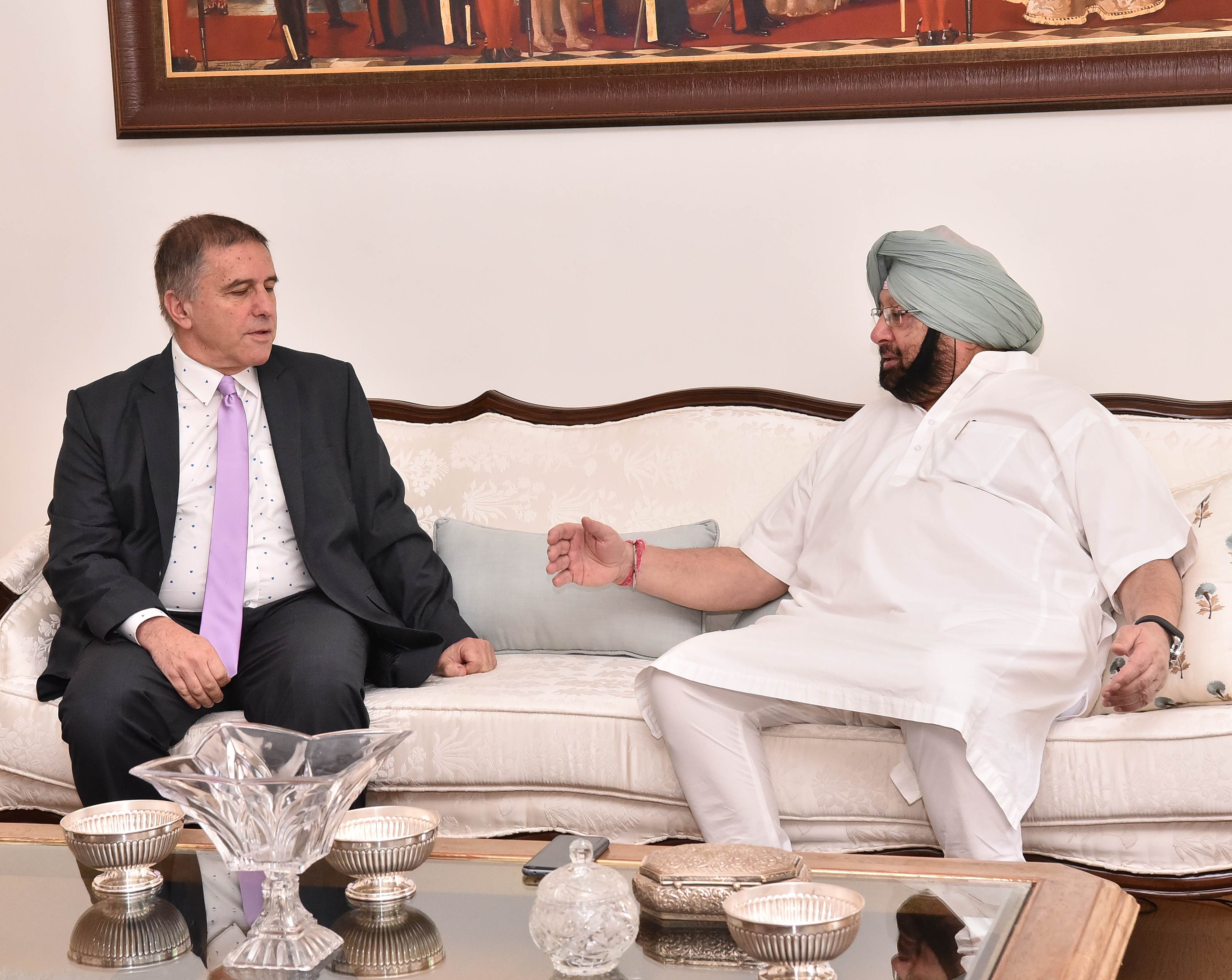 Israeli envoy invites Punjab CM to visit the country in September