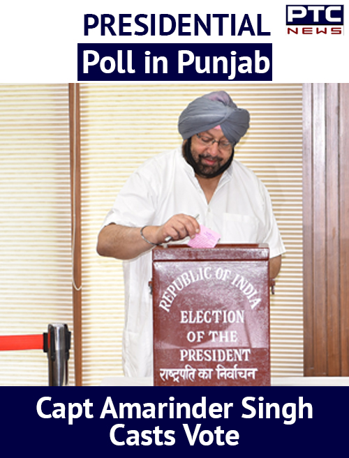 Presidential poll, Punjab CM Capt Amarinder Singh casts vote