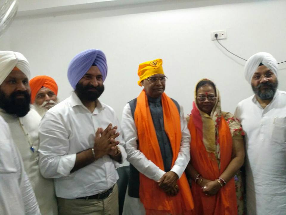 Manjinder Singh Sirsa congratulates Kovind