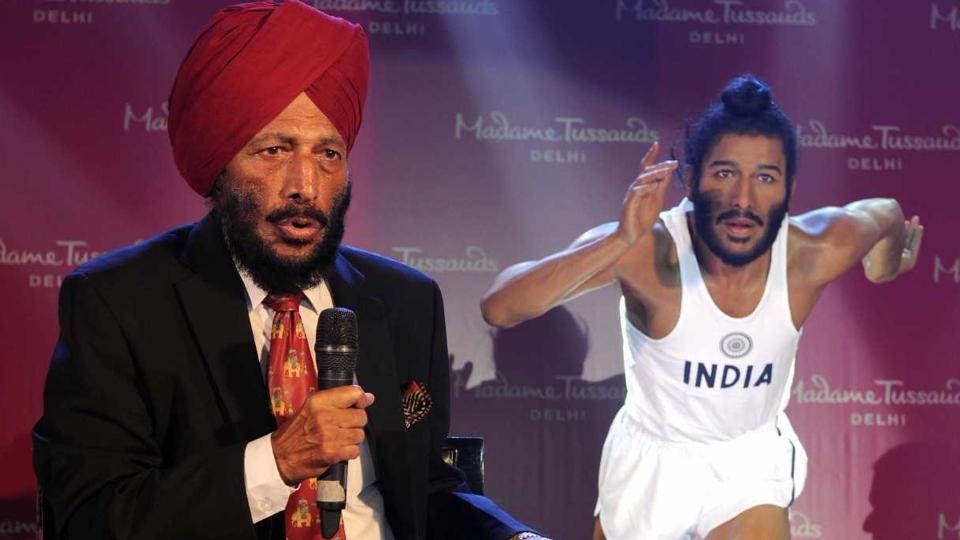 The Flying Sikh of India, Milkha Singh unveils his wax figure for Madame Tussauds