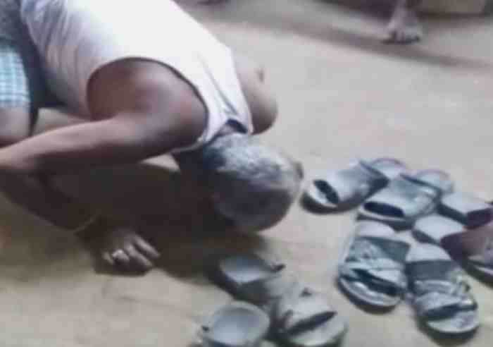 Elderly man made to spit and lick before entering Sarpanch's house