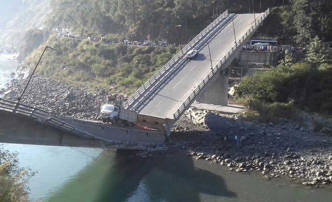 Bridge collapses in Himachal’s Chamba, 6 injured