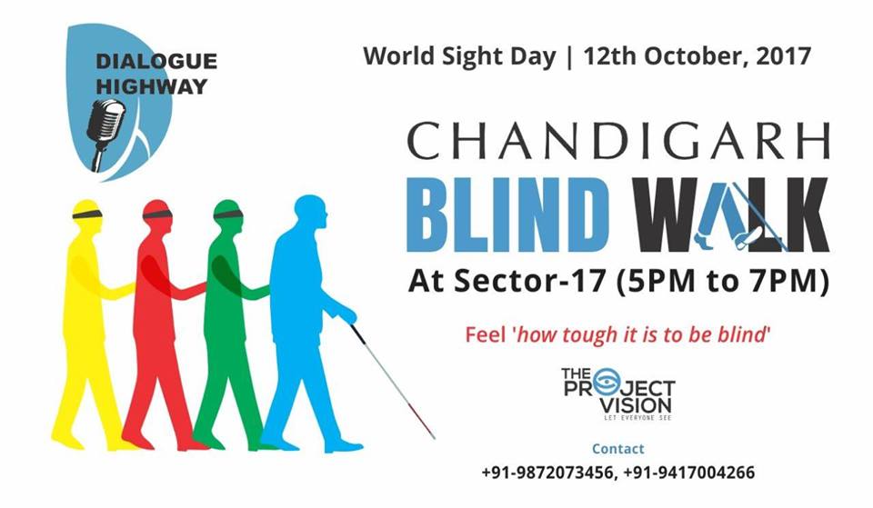 Blindfolded walk to be held in Chandigarh today