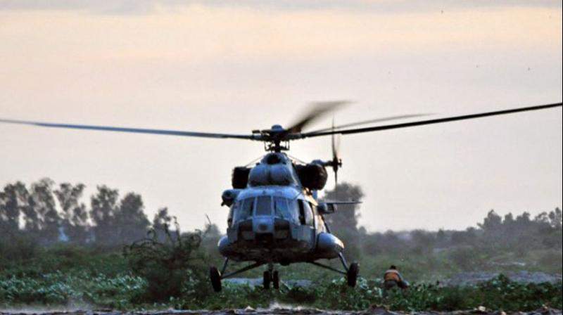 5 military personnel died and another injured as an IAF helicopter crashed