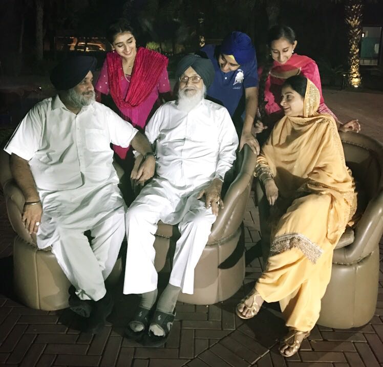 Exclusive pictures of Badal family while celebrating Diwali