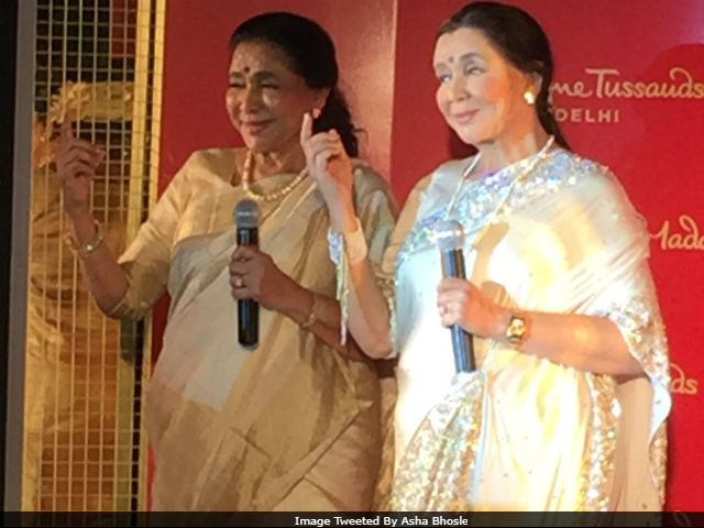 Asha Bhosle's wax statue unveiled at Delhi's Madame Tussauds
