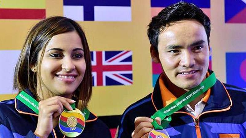ISSF World Cup Final: Golden Start for Heena Sidhu and Jitu Rai
