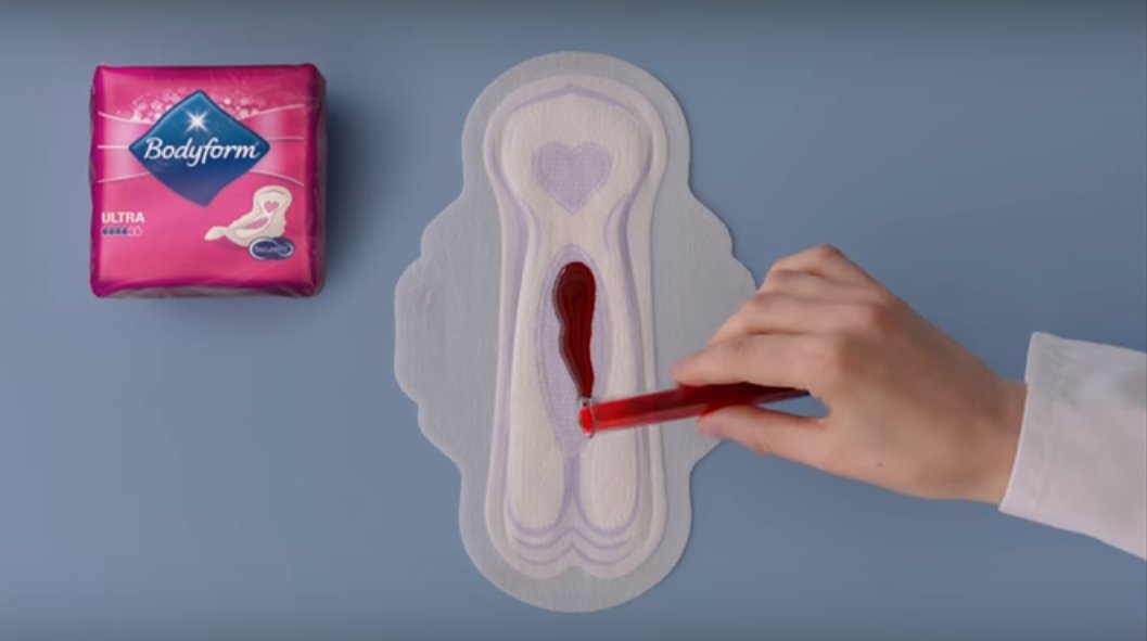For The First Time, An Ad Boldly Shows Period Blood. And Its Not Blue