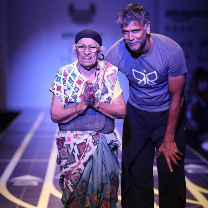 101 year old Mann Kaur steals the show at Amazon Fashion Week