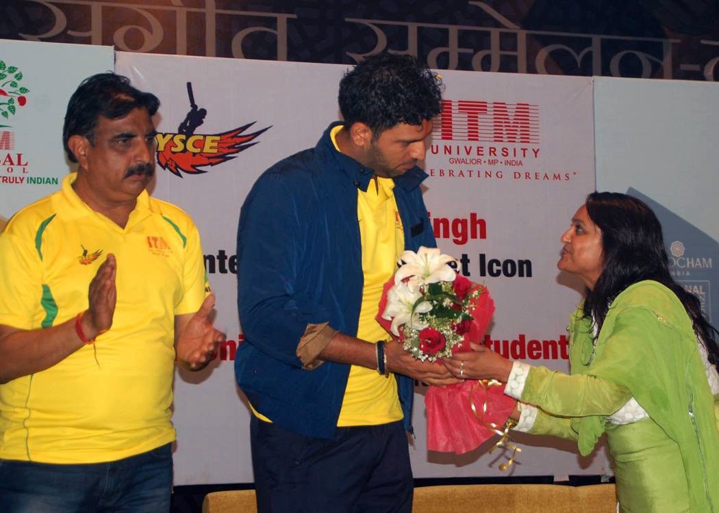 Yuvraj Singh awarded doctorate by ITM University, Gwalior