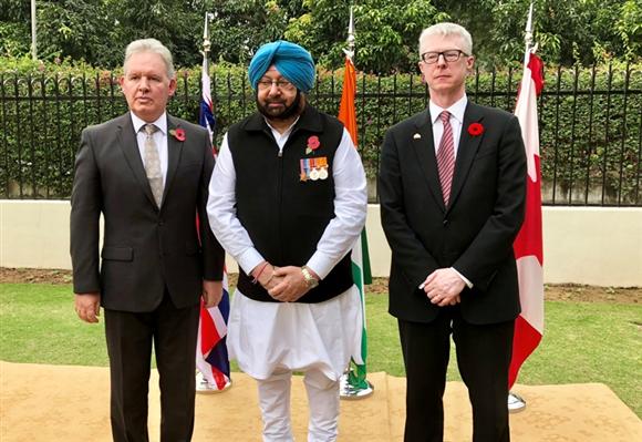 Punjab CM Joins British, Canadian Envoys To Pay Homage To Indian Soldiers On Remembrance Day