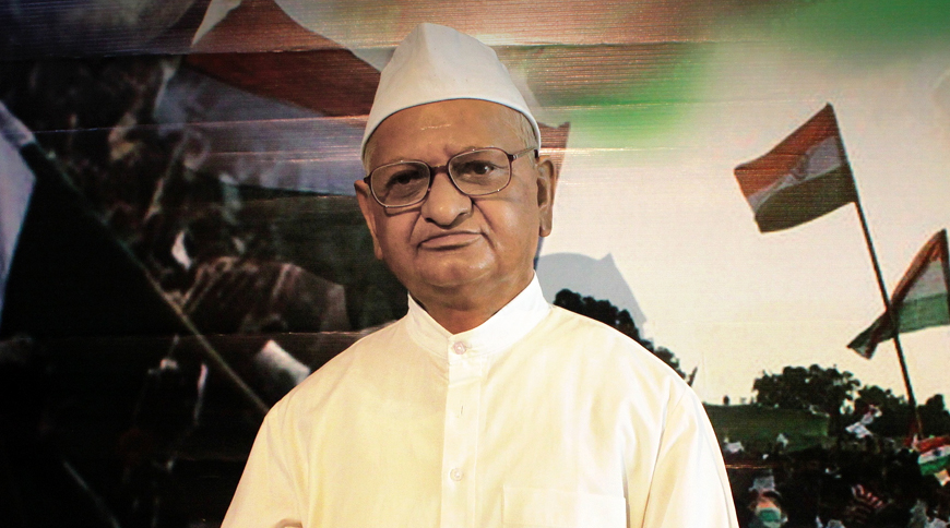 How many industrialists committed suicides, asks Anna Hazare