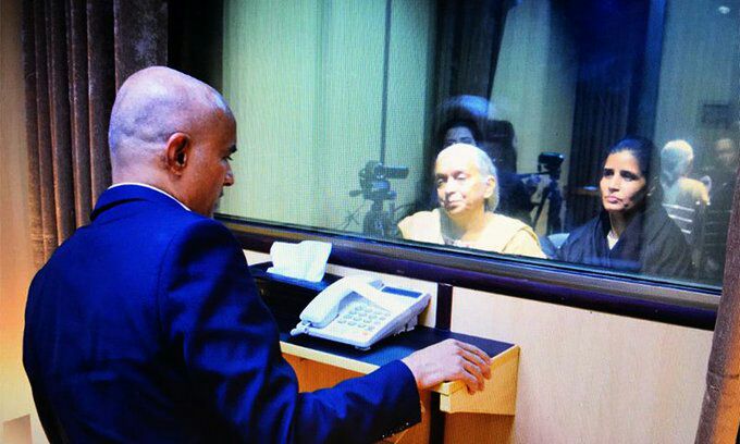 Kulbhushan Jadhav meets mother, wife at Pak Foreign Affairs Ministry