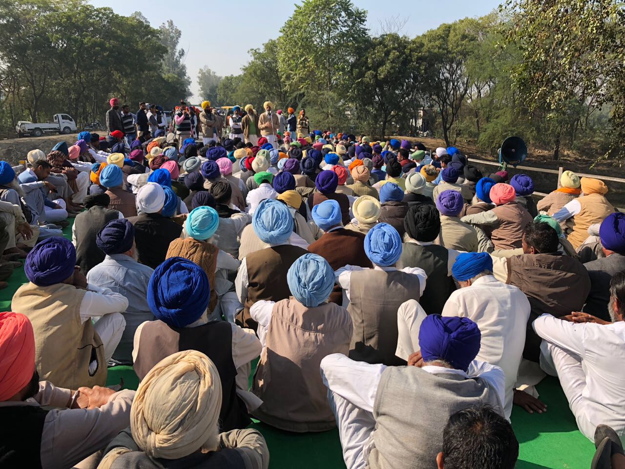SAD Protest in Punjab: Protest staged at Bhikhi Mansa, Rampura Phul, Bathinda