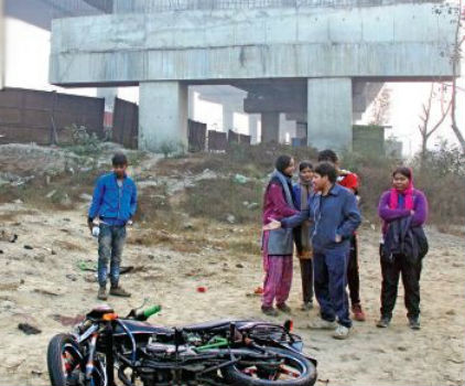 Motorbike-riding minor falls off under-construction flyover, dies