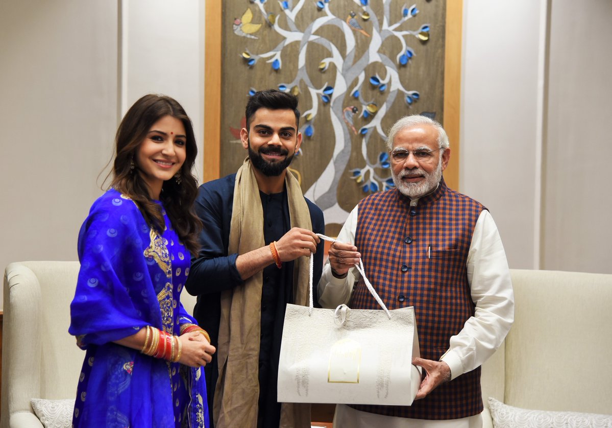 Virat, Anushka meet PM