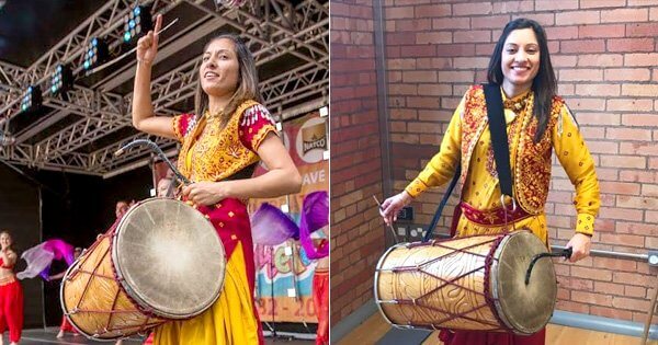Parv Kaur the first UK Dhol Player is beating stereotypes along with the dhol