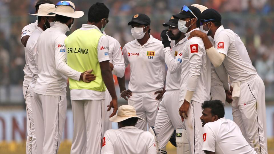 Masks on faces! New Delhi smog, pollution trouble Sri Lanka, interrupts play