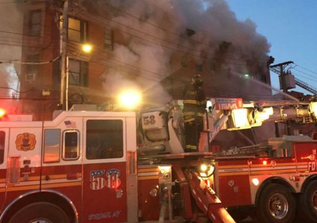 12 people injured in New York apartment fire
