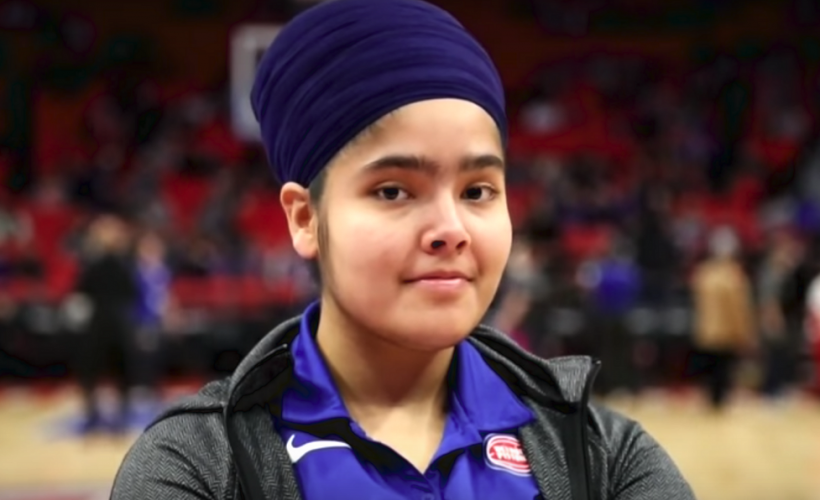 Amritdhari Sikh Girl becomes the first female to be an NBA team attendant