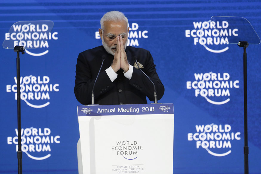 WEF 2018: When tweeting was done by birds and Amazon was a jungle; Modi recalls 1997