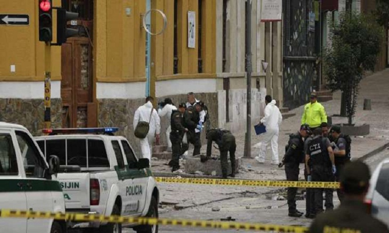 Five Police officers killed, 41 others wounded in bomb blast in Columbia