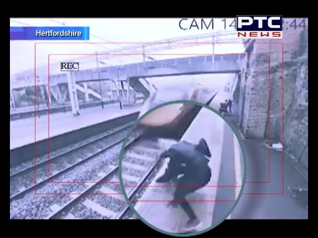 Woman Saves Distressed Man Trying to Jump in Front of Train
