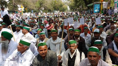 Rajasthan Farmers staged protest against arrest of leaders