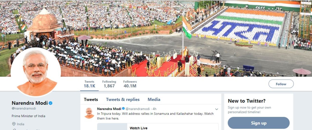 PM Modi’s Twitter followers crosses 4 crore