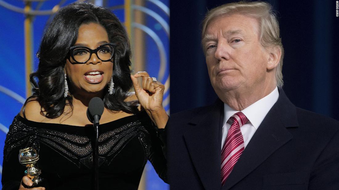 Trump dares Oprah to run for President, calls her 