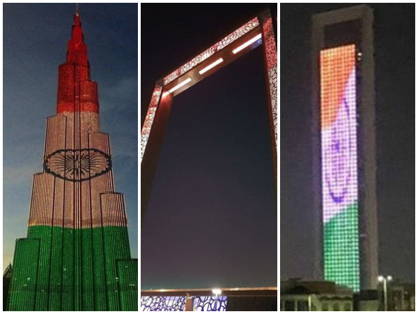 PM Modi in the UAE: Dubai's iconic buildings light up in colours of Indian Flag